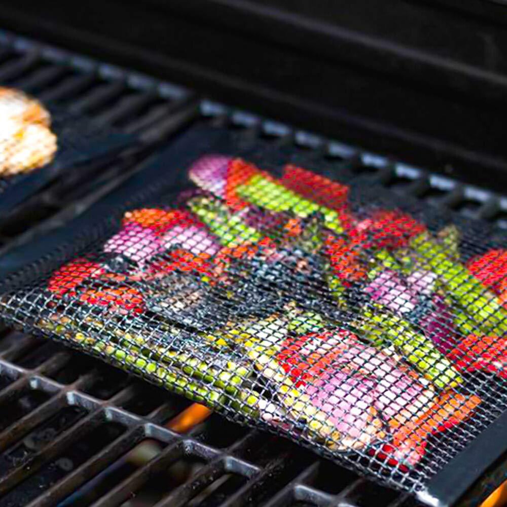 Reusable non-stick barbecue net bag barbecue isolation mat outdoor picnic camping barbecue kitchen tool Mary's Mercantile Shoppe