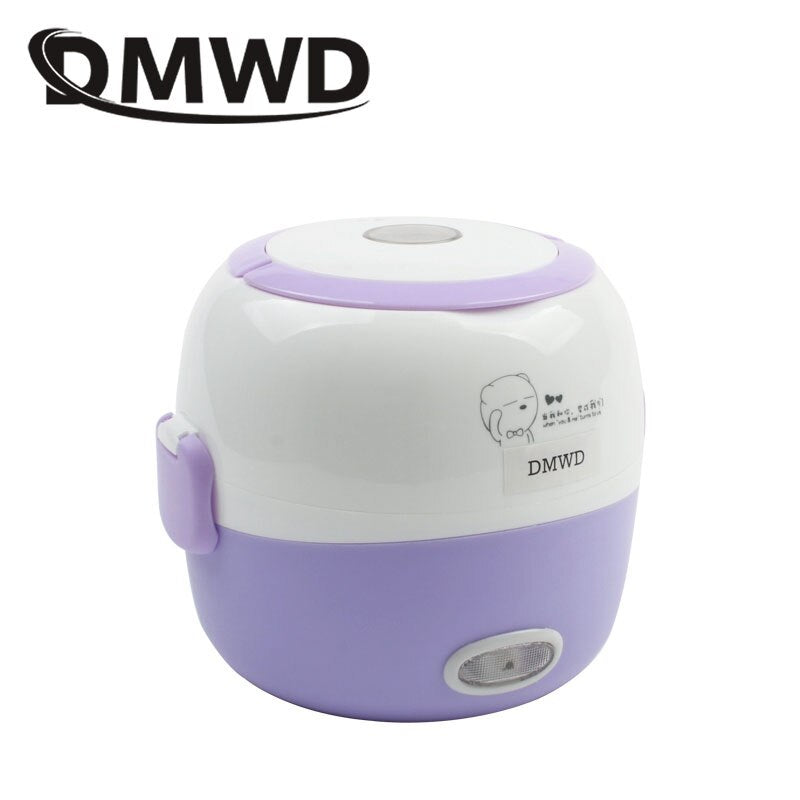 DMWD MINI Rice Cooker Thermal Heating Electric Lunch Box 1/2 Layers Portable Food Steamer Cooking Container Meal Lunchbox Warmer Mary's Mercantile Shoppe