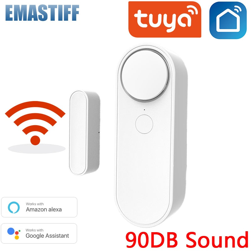 Tuya Smart Home Loud/WiFi Door Sensor Door Open Detectors Security Protection Alarm System Home Security Alert Security Alarm Mary's Mercantile Shoppe