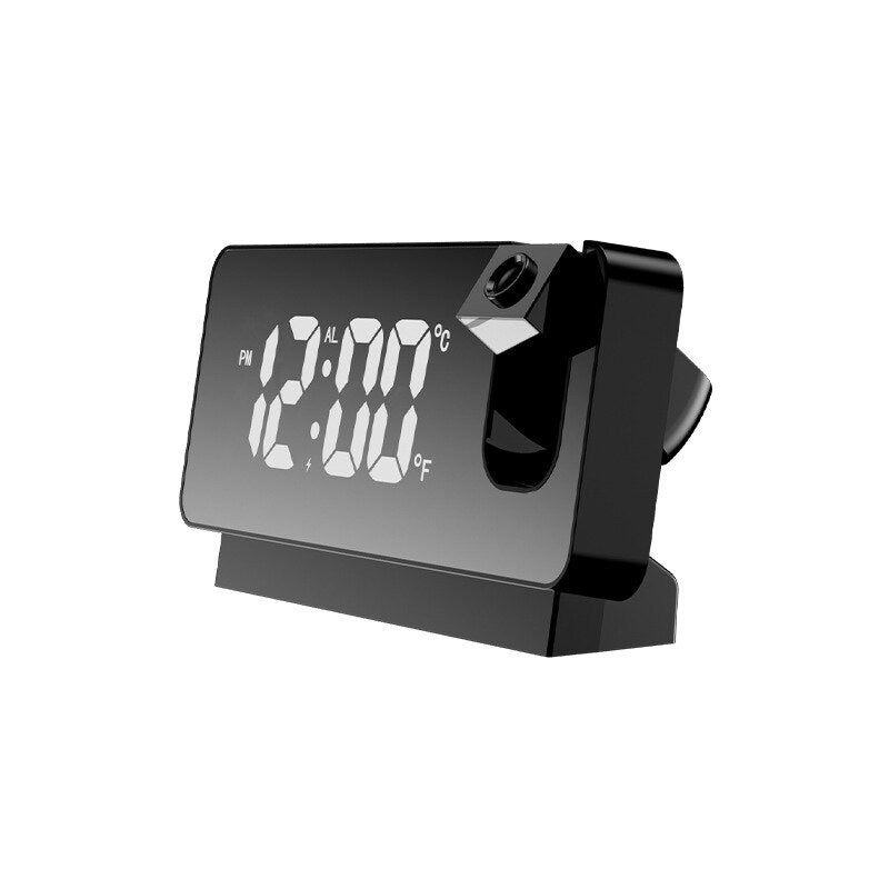 LED Projection Digital Alarm Clock Table Electronic Despertador  with 180°  Projection Time Projector Bedroom Bedside Mute Clock Mary's Mercantile Shoppe