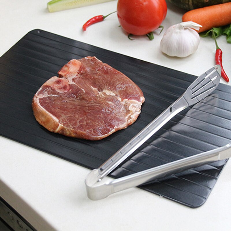 Speedy Defrost Tray Rapid Thawing Plate for Fast Defrosting Frozen Food Unfreezing Board for Meat Pork Steak Beef Fish Mary's Mercantile Shoppe