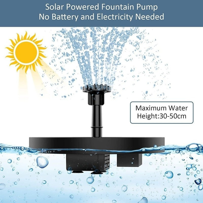 Mini Solar Water Fountain Pool for Outdoor Mary's Mercantile Shoppe