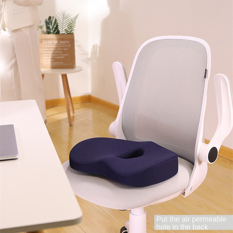 Memory Foam Hemorrhoid Seat Cushion Hip Support Orthopedic Pillow Coccyx Office Chair Cushion Car Seat Wheelchair Massage Pillow Mary's Mercantile Shoppe