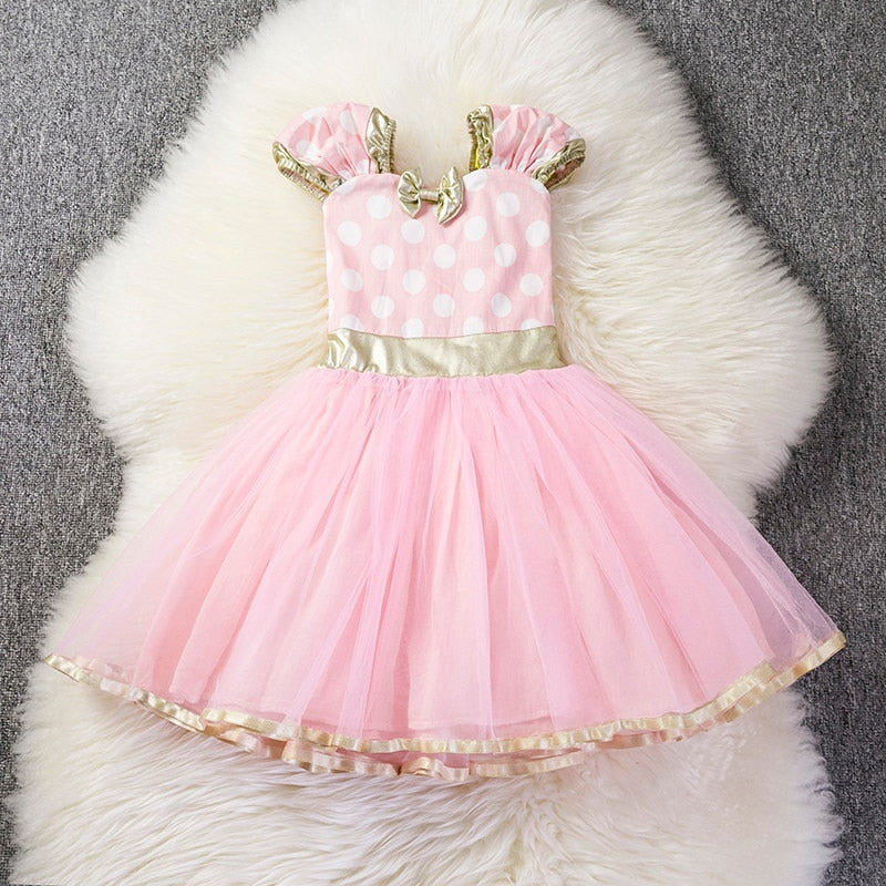 Toddler Girl Flower Birthday Tulle Dress Backless Bow Wedding Gown Kids Party Wear Princess Pink Dress Baby Girl Bowknot Dresses Mary's Mercantile Shoppe