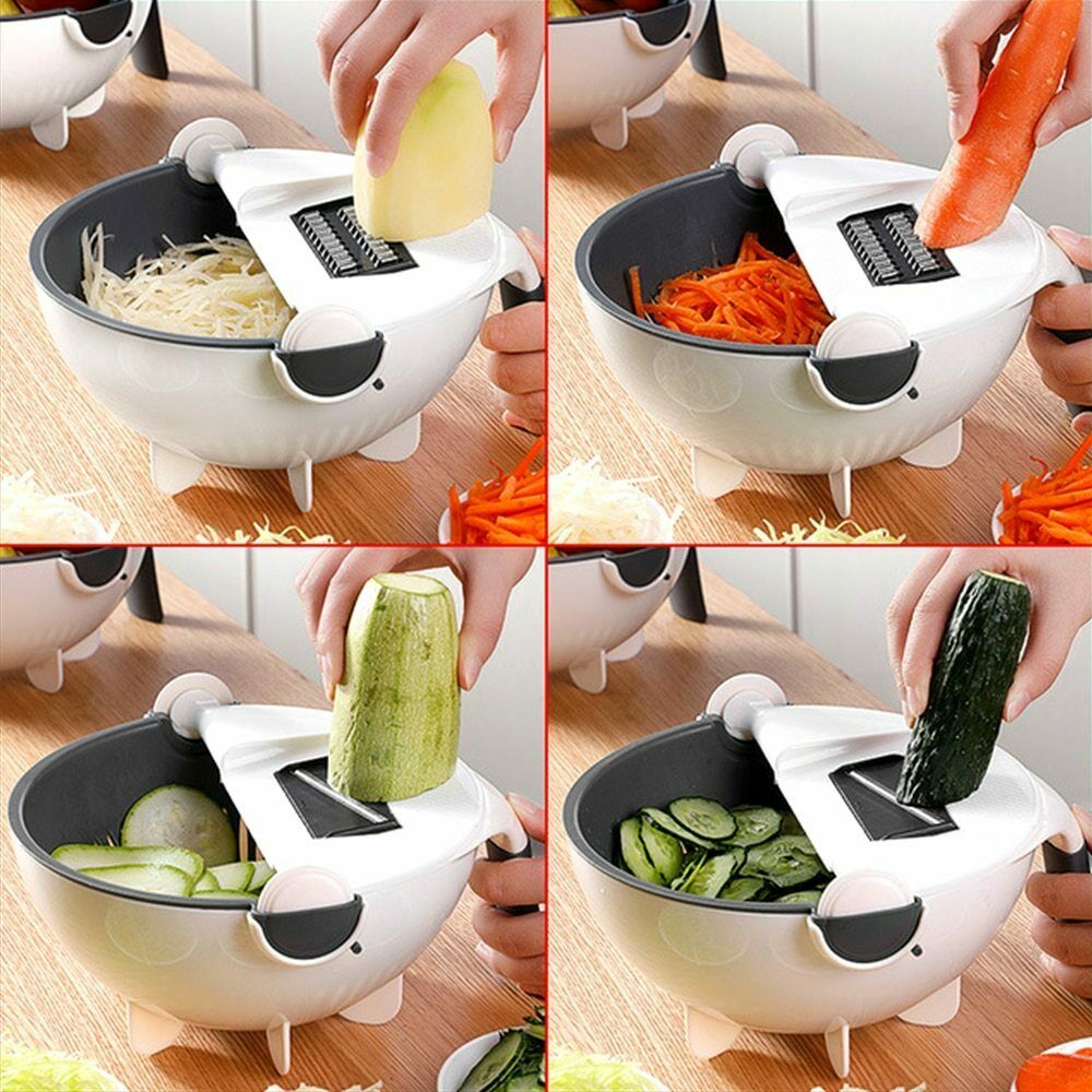 Vegetable Cutter With Drain Basket | Mary's Mercantile Shoppe