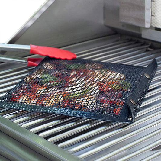 Reusable non-stick barbecue net bag barbecue isolation mat outdoor picnic camping barbecue kitchen tool Mary's Mercantile Shoppe